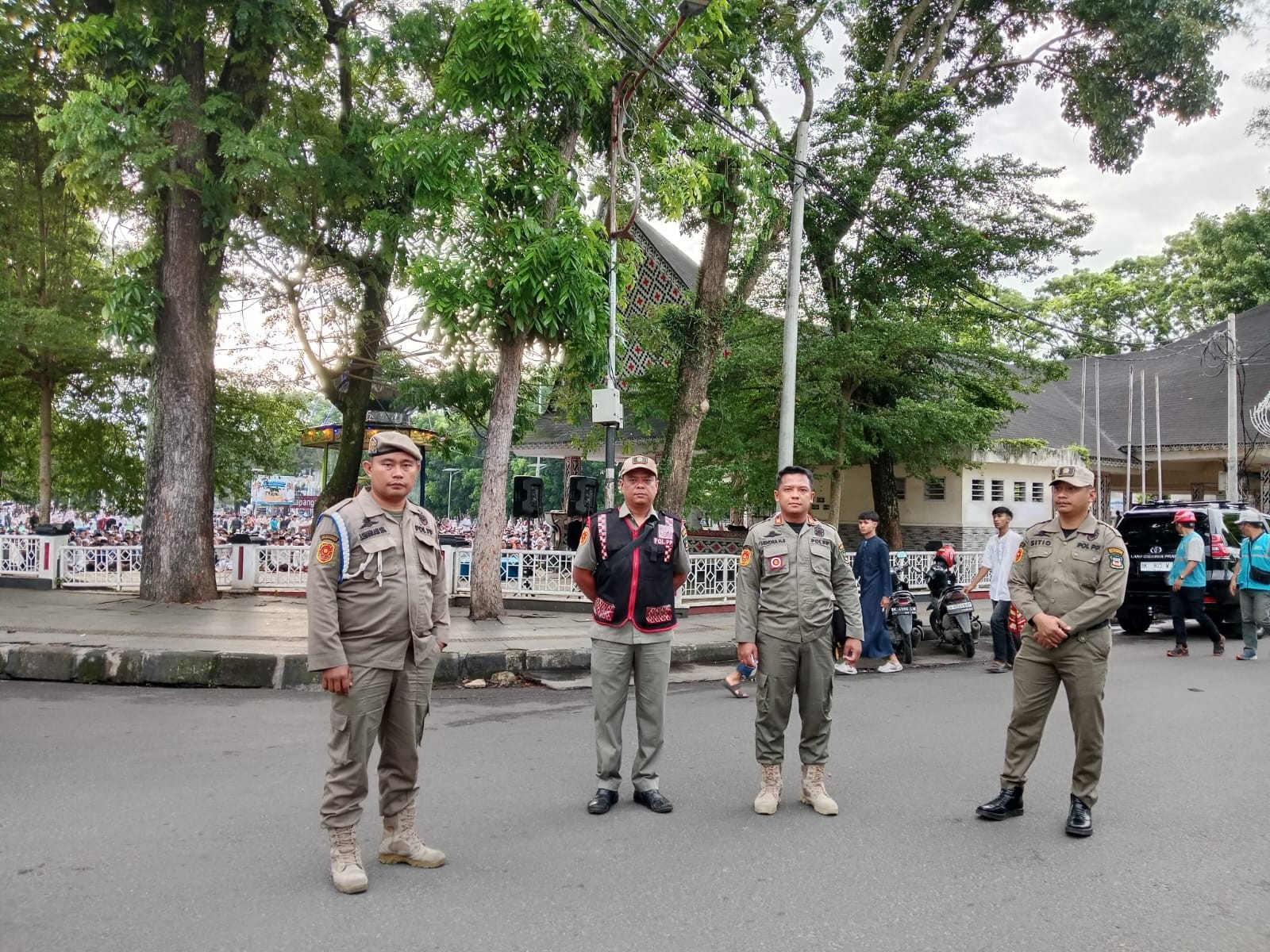 SATPOL PP KOTA PEMATANGSIANTAR PAM SHOLAT IDUL FITRI